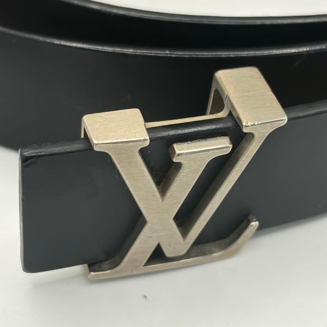 【M6901】ルイヴィトン☆サンチュール LVロゴバックル レザーベルト