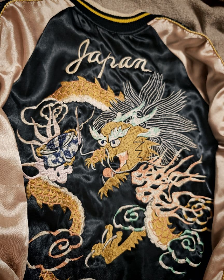 Vintage Japan 虎龍２面用 日本限定 サテン unisex
