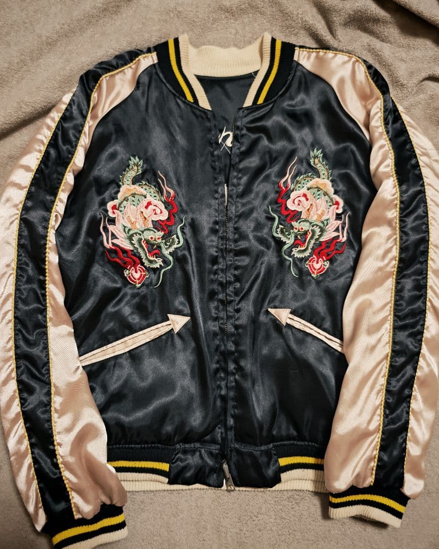 Vintage Japan 虎龍２面用 日本限定 サテン unisex