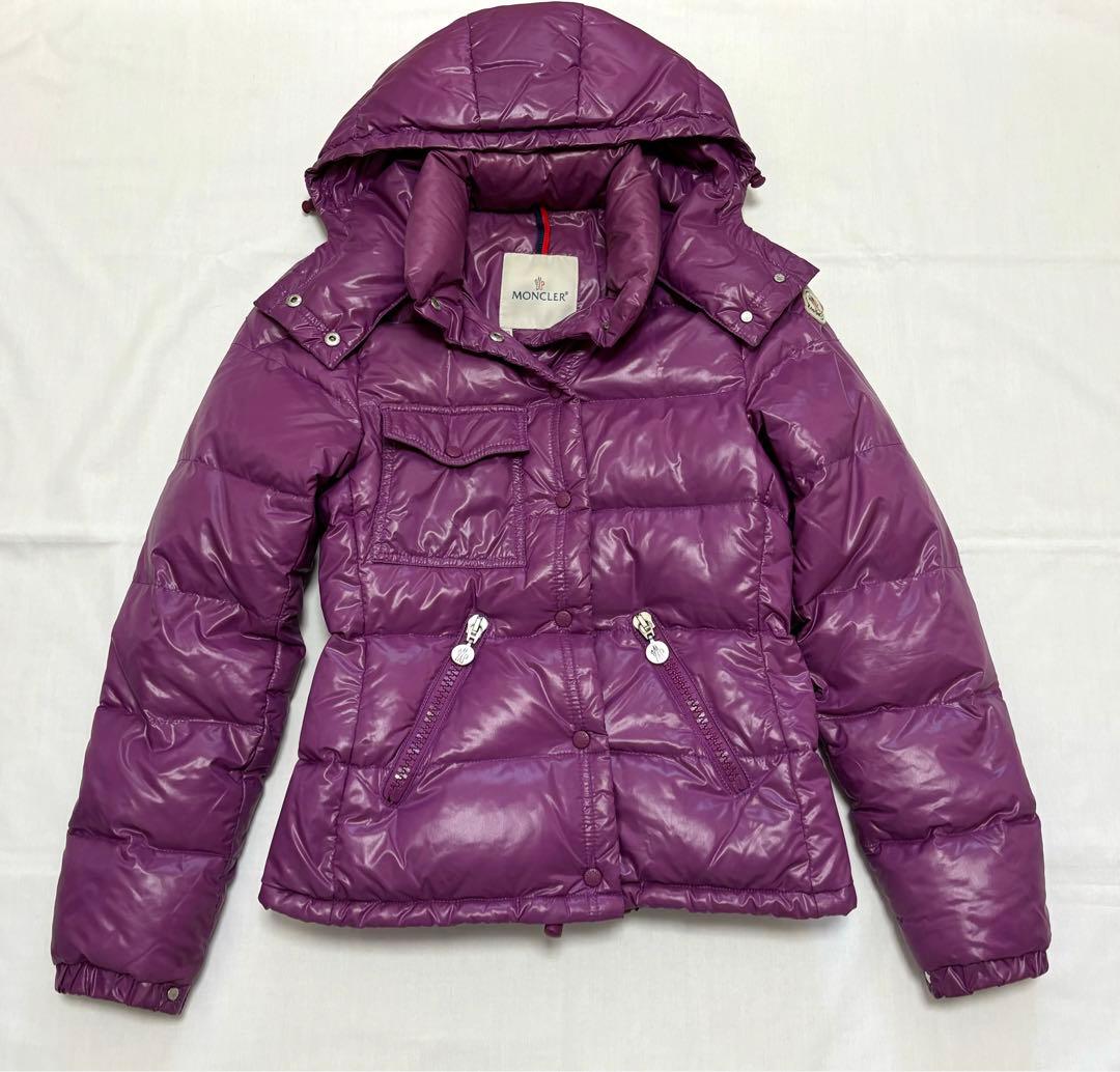 MONCLER モンクレール　パープル ダウンジャケット サイズ00