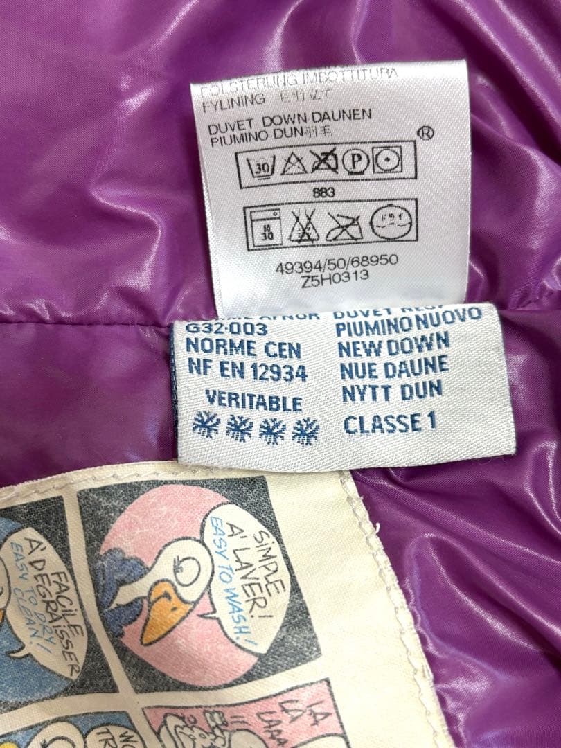 MONCLER モンクレール　パープル ダウンジャケット サイズ00
