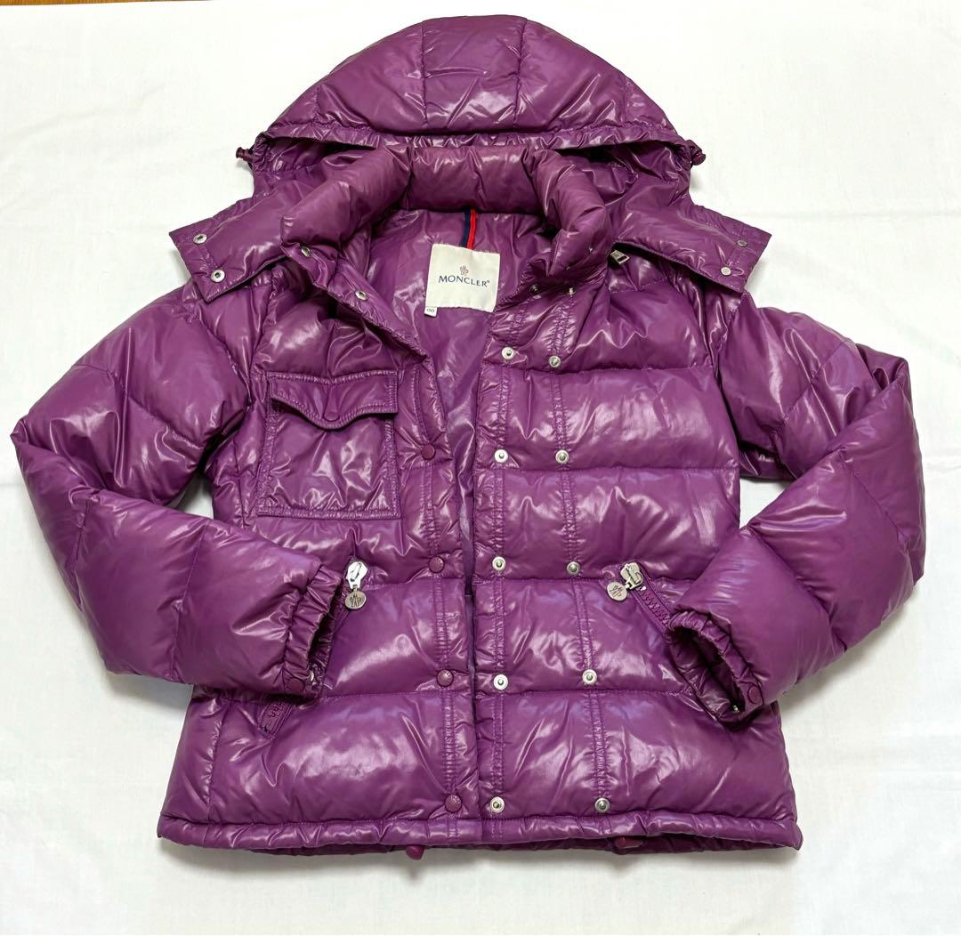 MONCLER モンクレール　パープル ダウンジャケット サイズ00