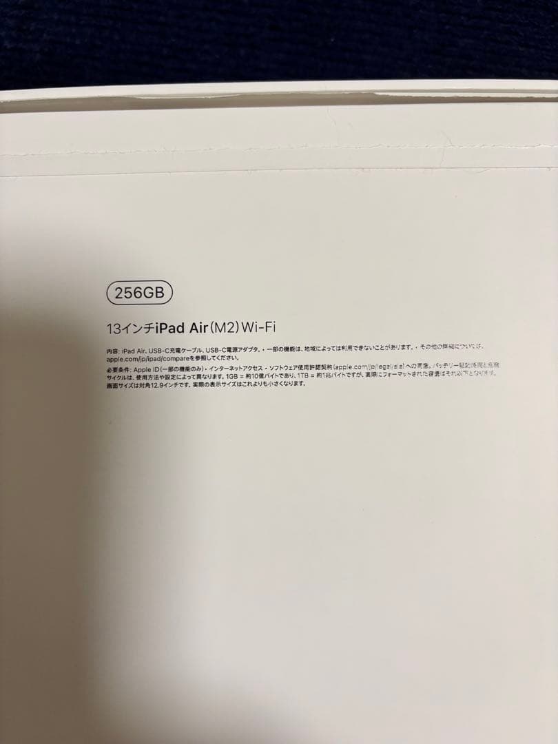 iPad Air (M2) 256GB Wi-Fi 13インチ 中古 ケース付き