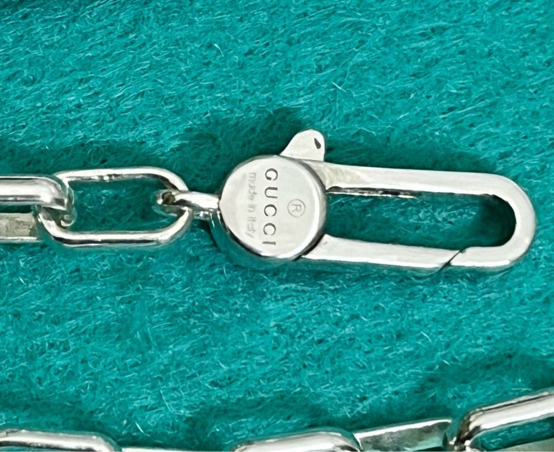 美品　GUCCI 3.8ミリシルバー925 チェーンネックレス
