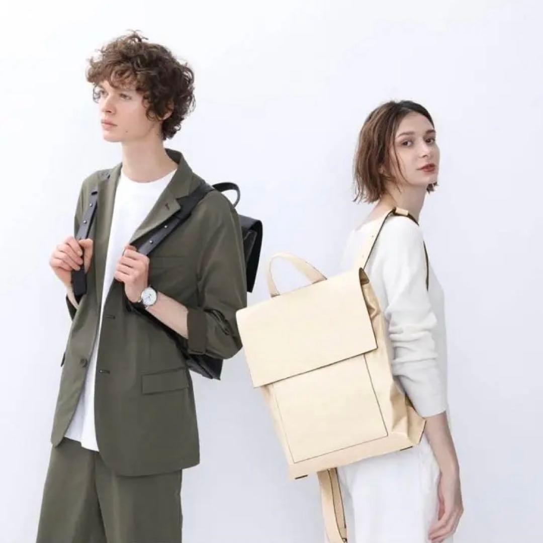 【美品】ノーマンデー 2WAY Flap Bag レザースクエアリュック