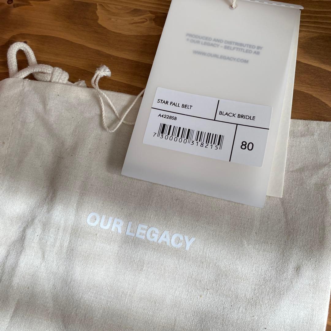 小物 ourlegacy STAR FALL BELT Black Bridle 80