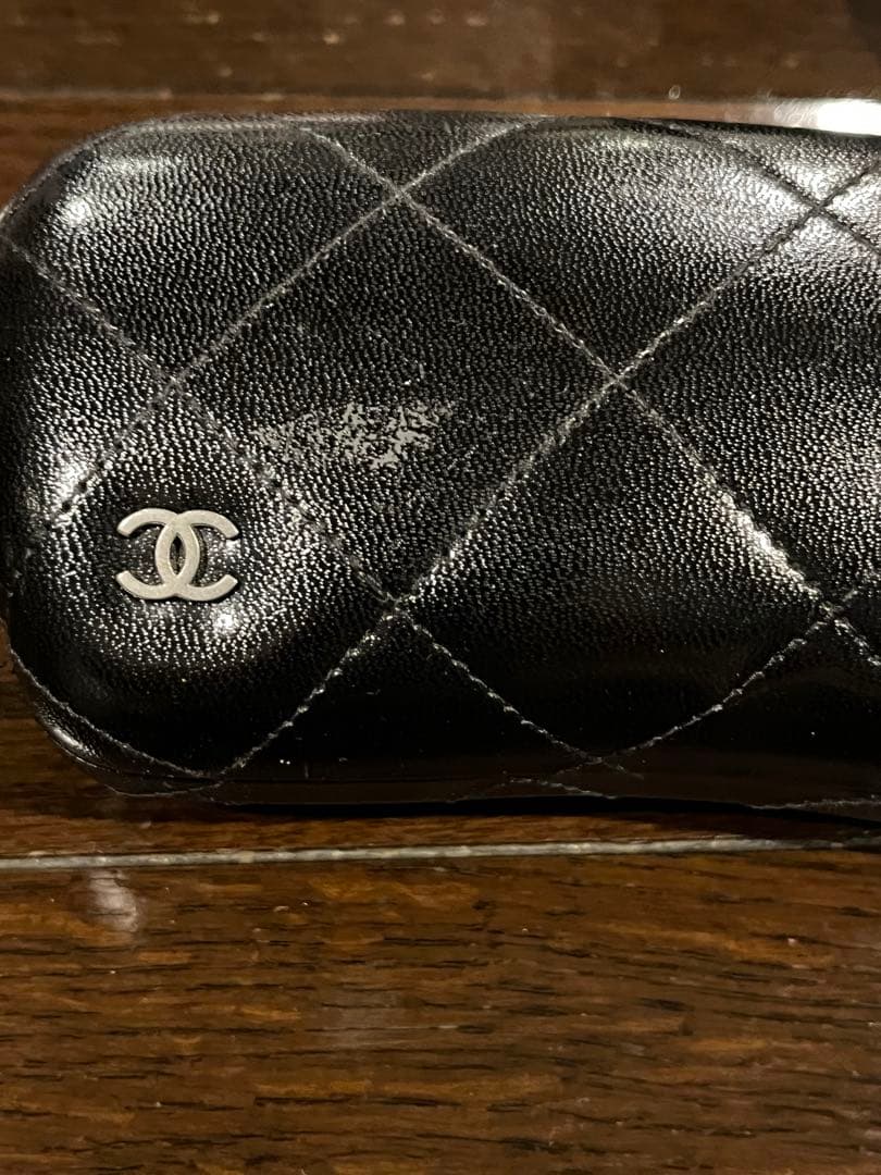 ビンテージ　CHANEL バイカラー　サングラス　箱付き　マトラッセココマーク