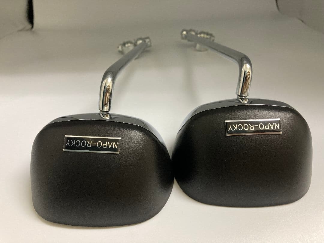 ナポロッキ−タイプミラーブラック/メッキ　　　　新品ステッカー付き送料込み