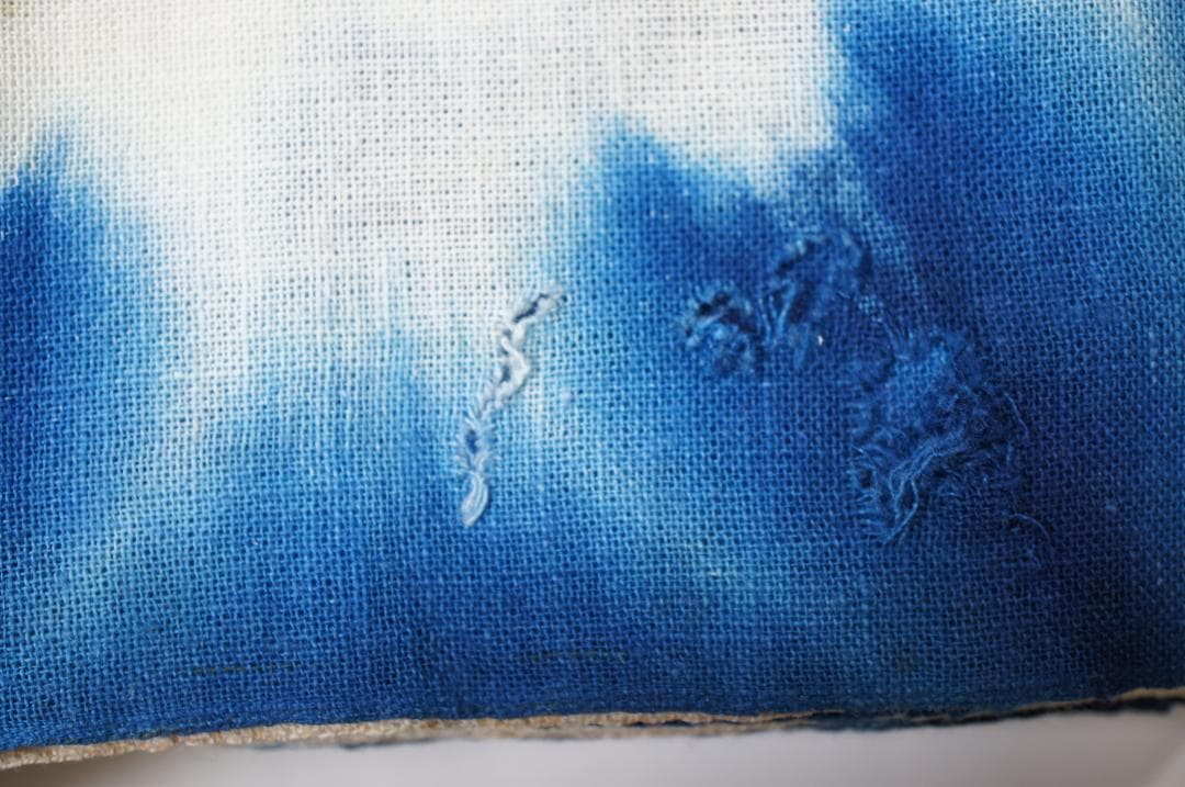 有松絞り◆雪花絞り◆おしめ◆木綿◆反物◆板締め絞り◆アンティーク◆ヤブレ有り