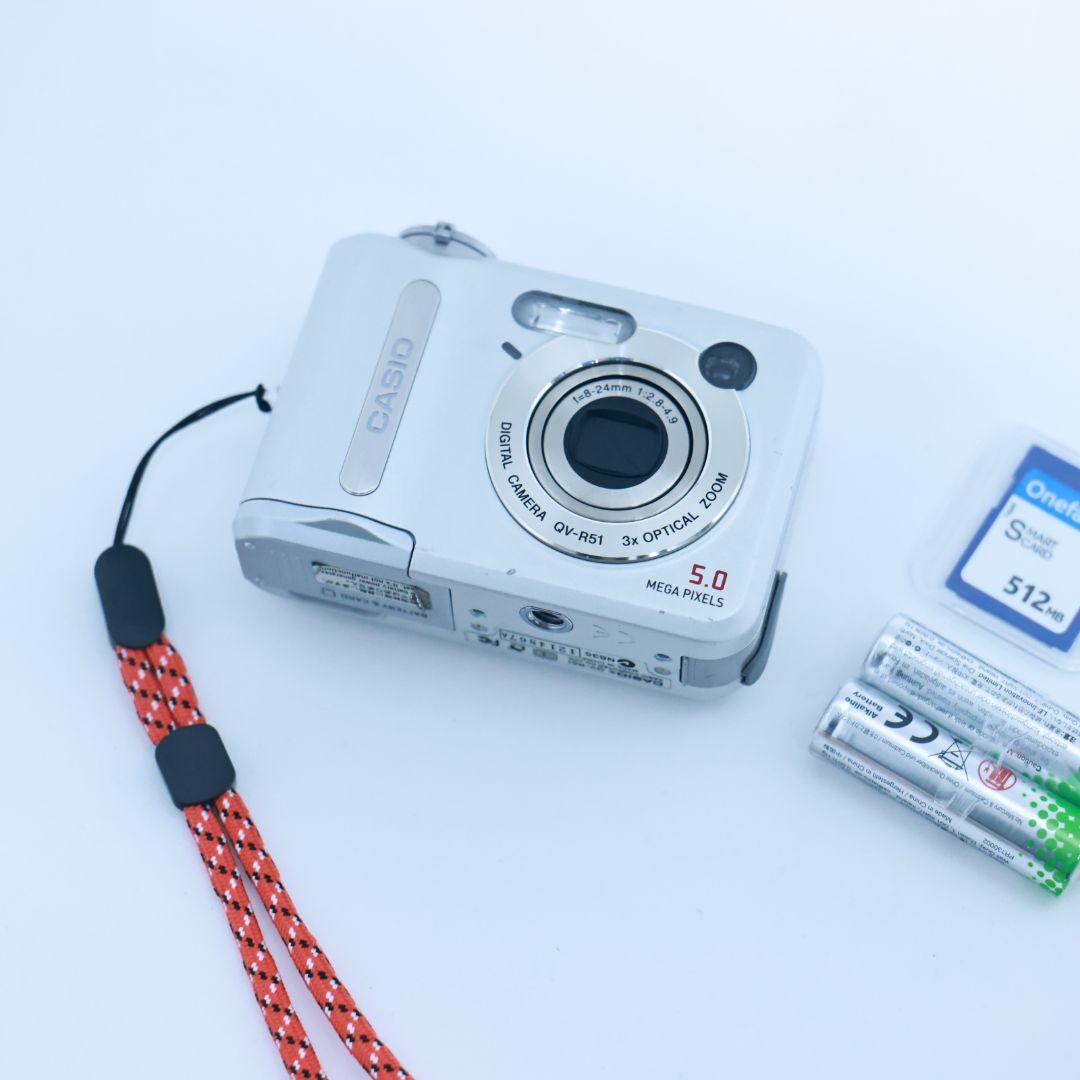 スマホ転送可 CASIOデジタルカメラ メモリーカード電池付き コンデジ