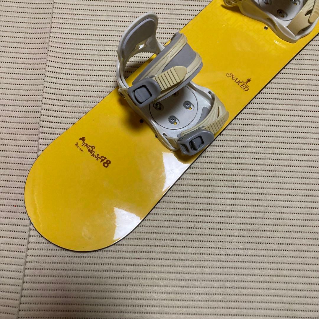 ジュニア キッズ　スノーボード　　98cm バインディング　リーシュ付き