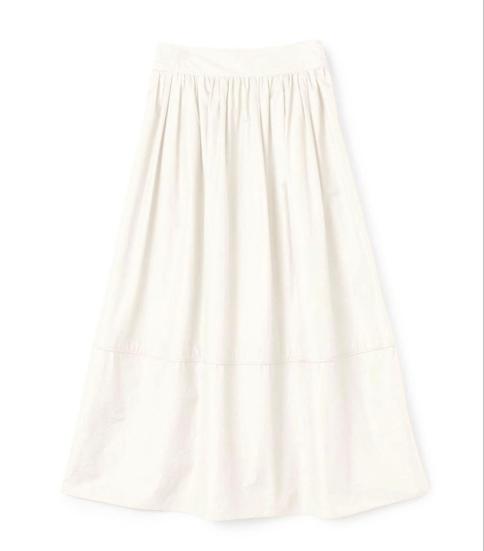 【TOMORROW LAND】クリスピータフタ ギャザーマキシスカート　36