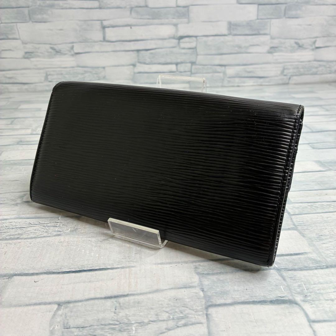 極美品　60 VUITTON ルイヴィトン　エピ 長財布　二つ折り　qj4