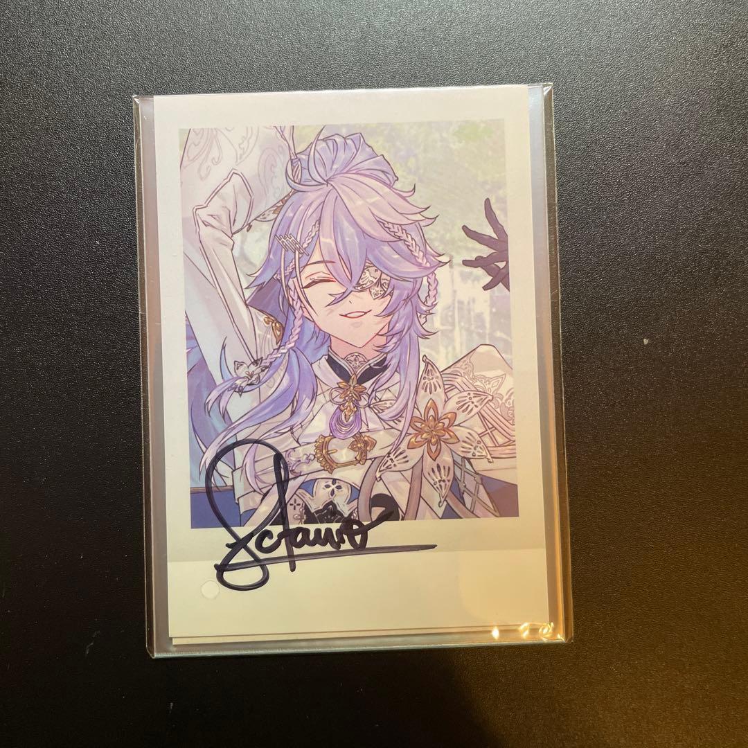 オクタビオ ホロライブ 誕生日記念 直筆サイン ブロマイド チェキ カード