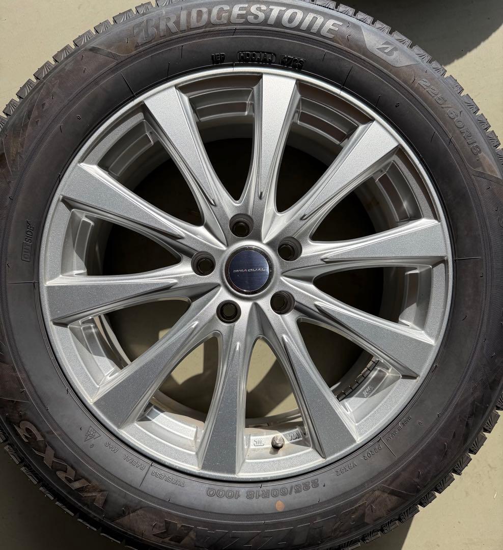 ブリヂストン 225/60R18 スタッドレスタイヤ ホイールセット