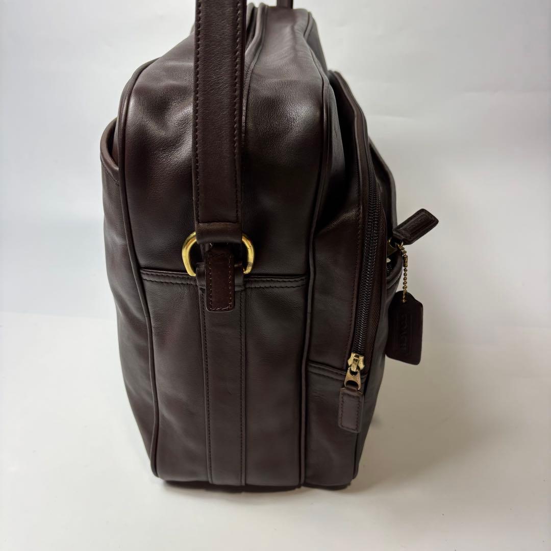 【美品】オールドコーチ　メッセンジャーバッグ　オールレザー　ブラウン　斜め掛け