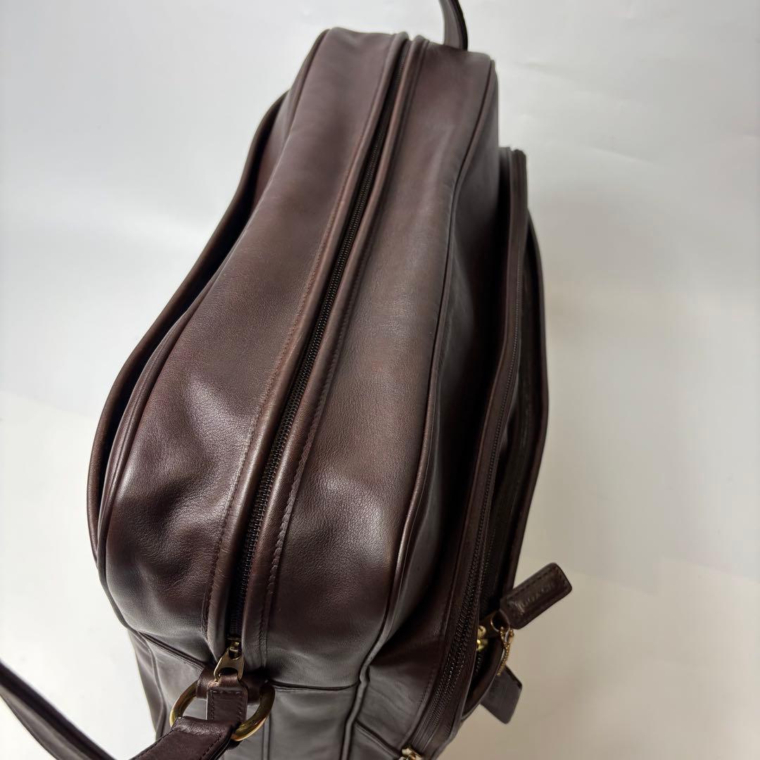 【美品】オールドコーチ　メッセンジャーバッグ　オールレザー　ブラウン　斜め掛け