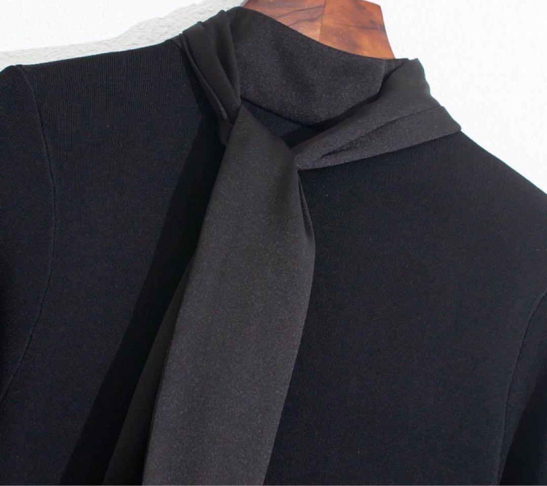 TED BAKER サイズ2 ブラック　花柄フレアワンピース 長袖