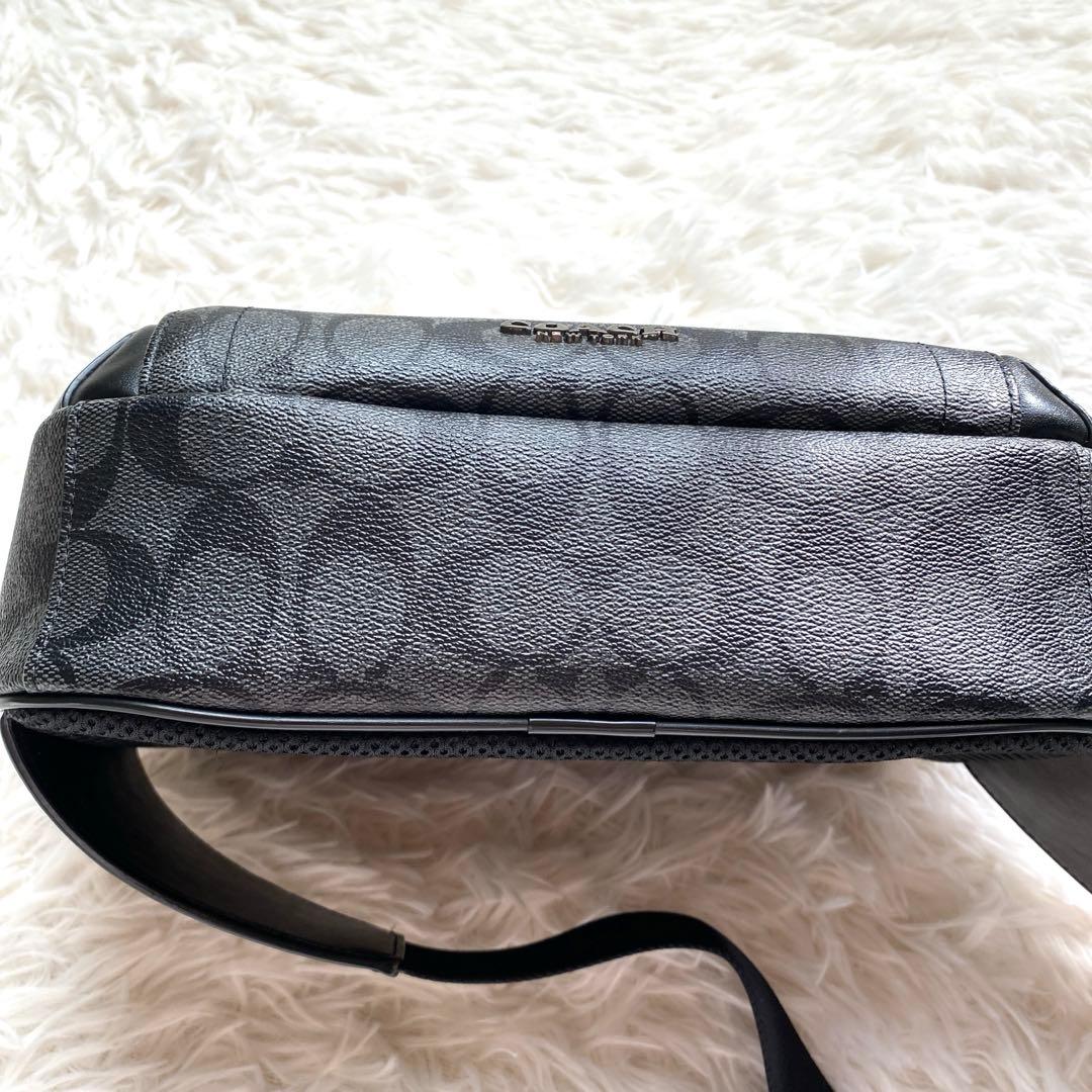COACH コーチ メンズ ボディーバッグ シグネチャー ブラック F38749