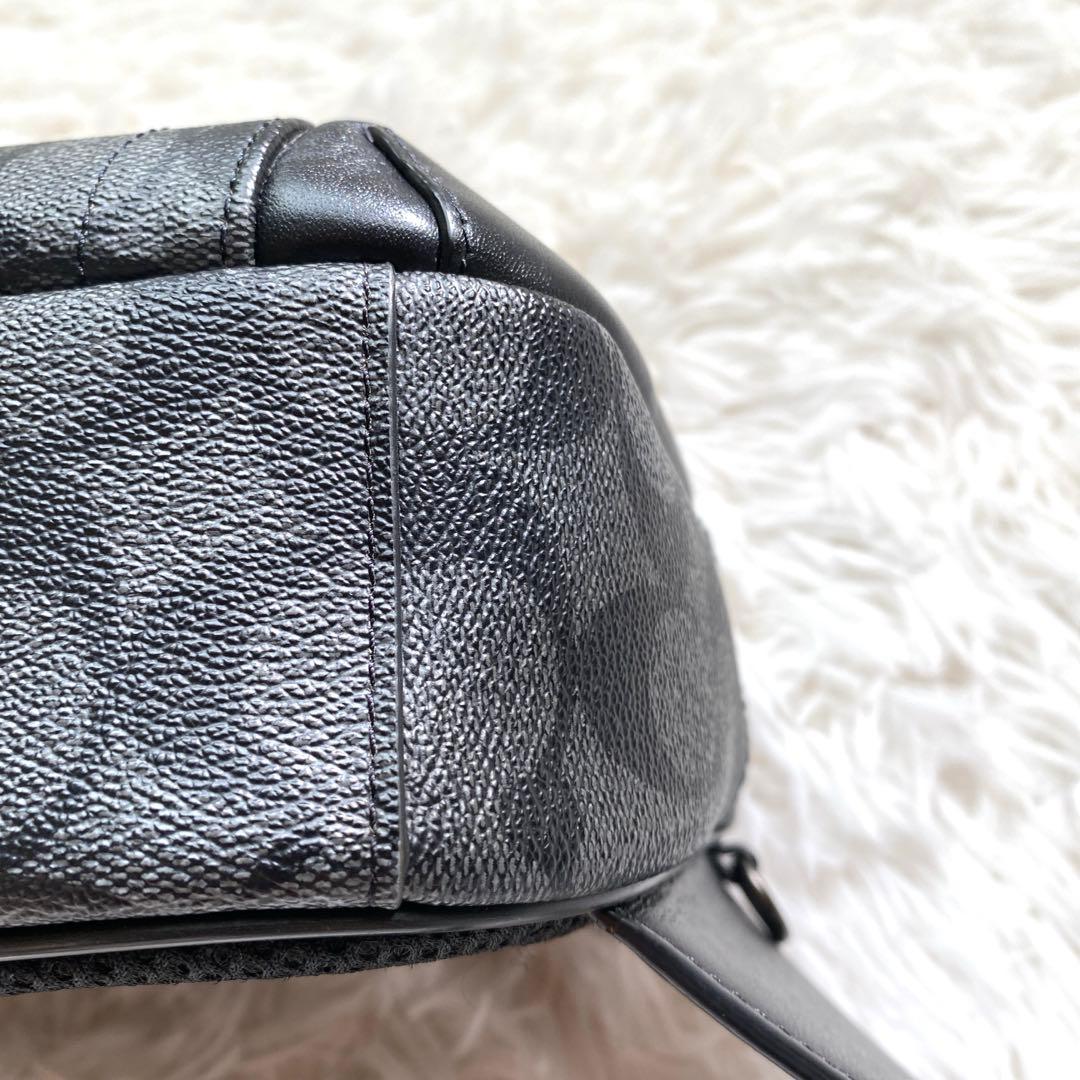 COACH コーチ メンズ ボディーバッグ シグネチャー ブラック F38749