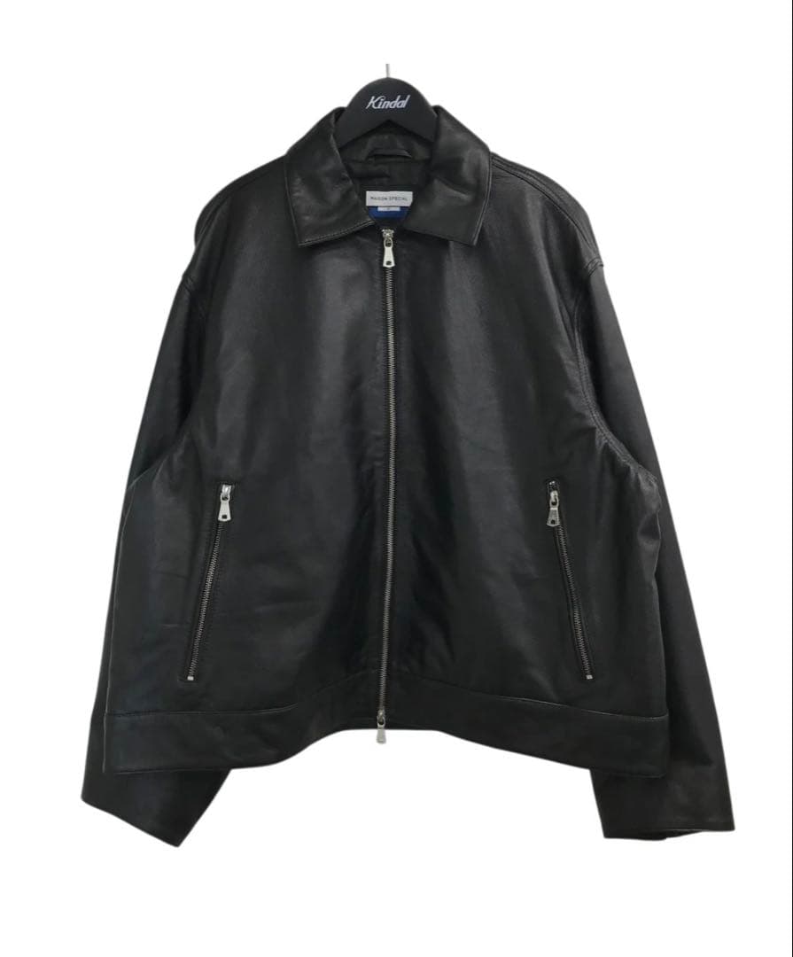 メゾンスペシャル シングルレザージャケット XL