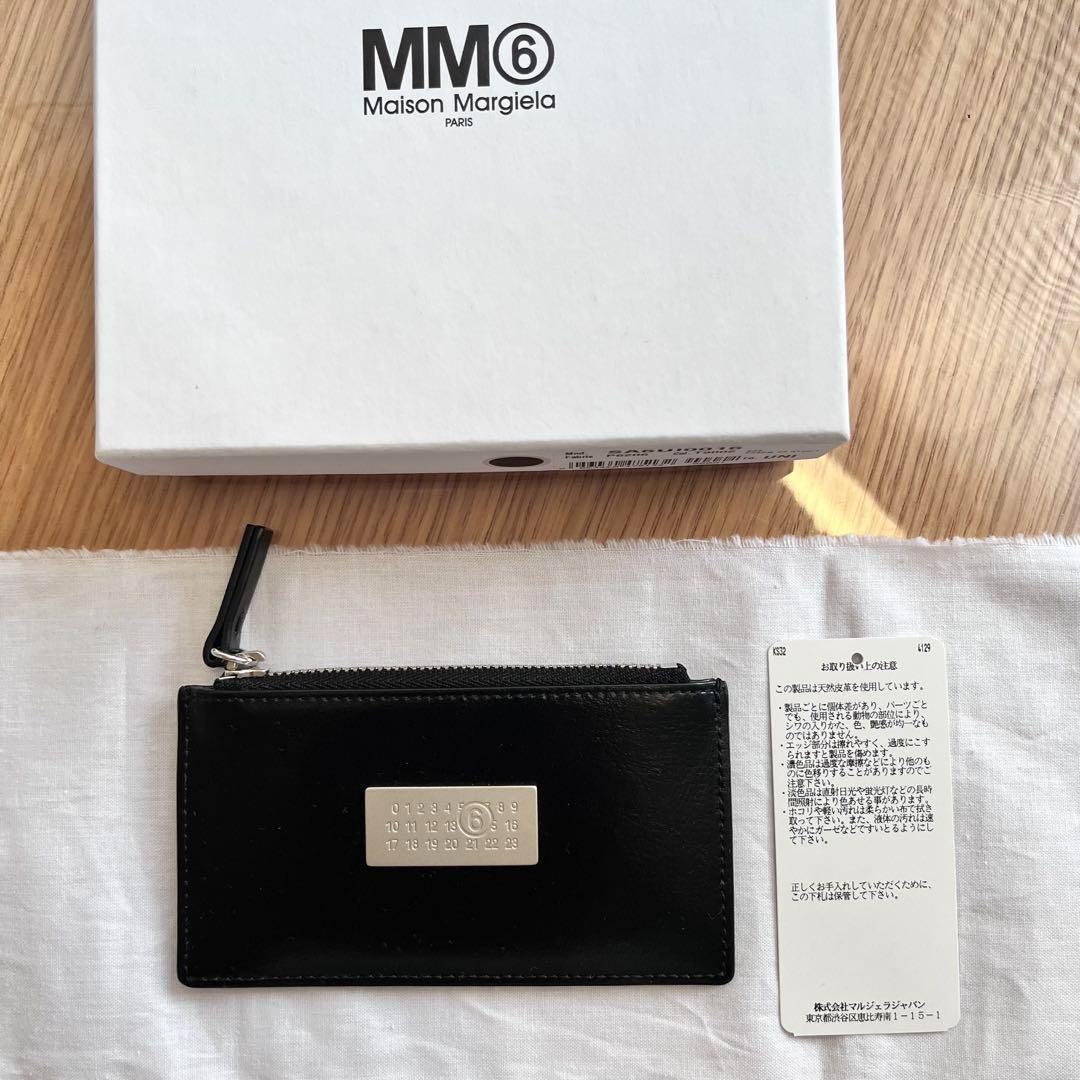 ほぼ未使用 MM6 MaisonMargielaレザーカードホルダー マルジェラ