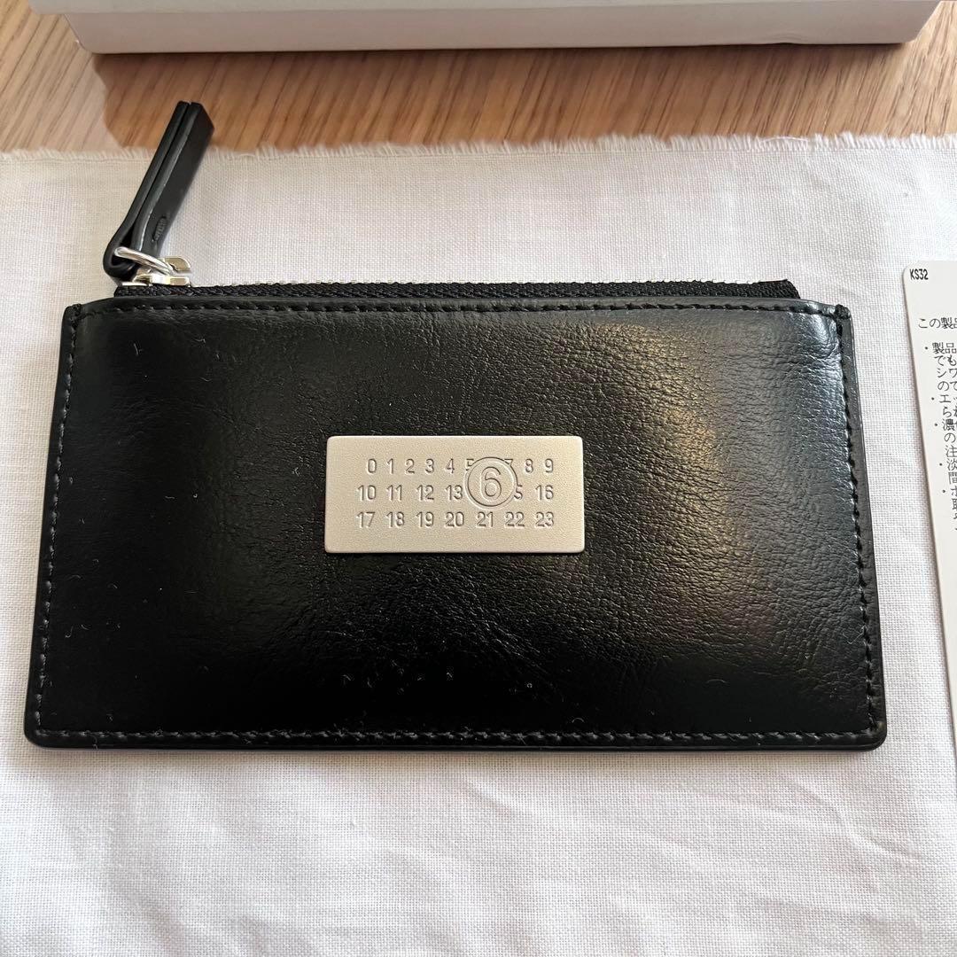 ほぼ未使用 MM6 MaisonMargielaレザーカードホルダー マルジェラ