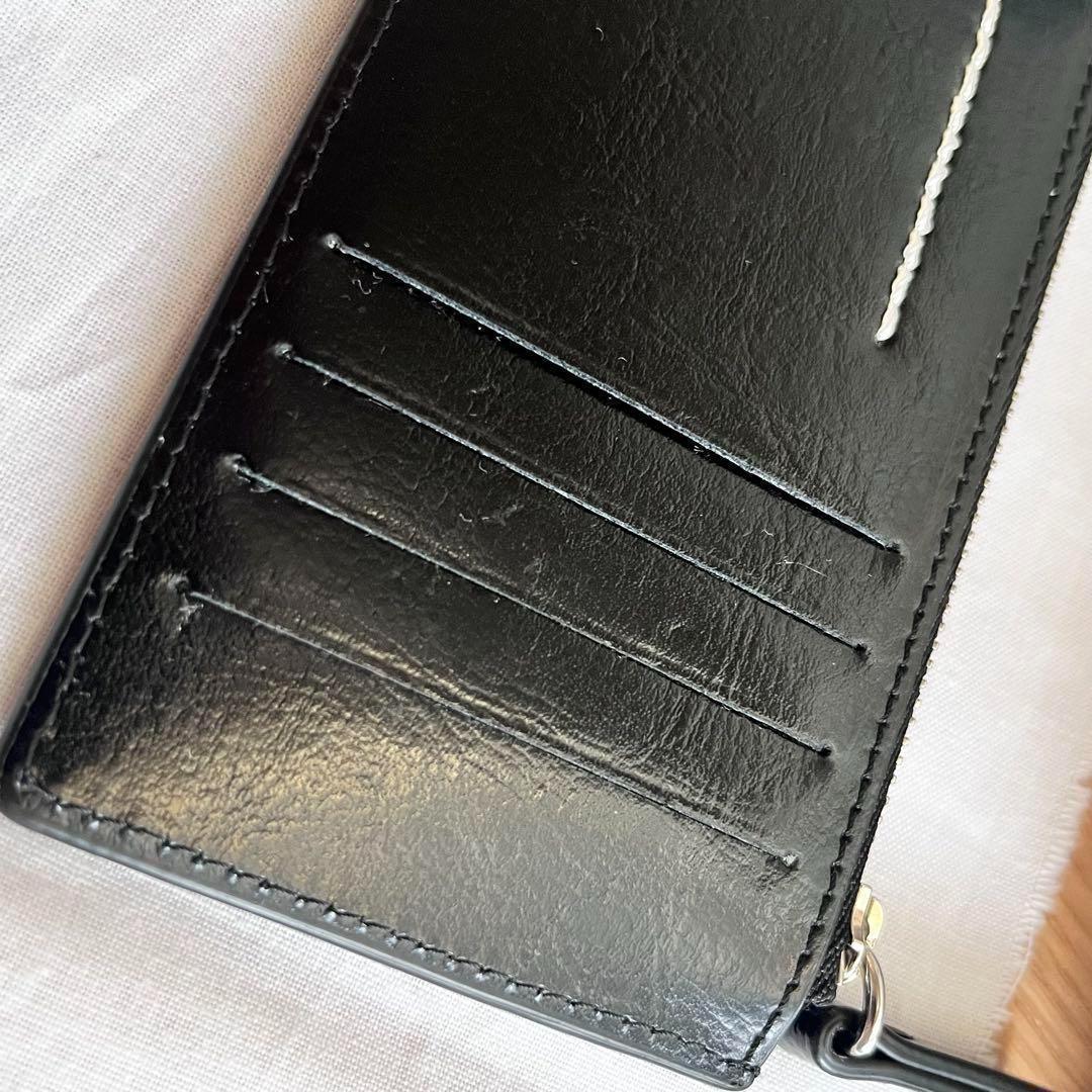 ほぼ未使用 MM6 MaisonMargielaレザーカードホルダー マルジェラ