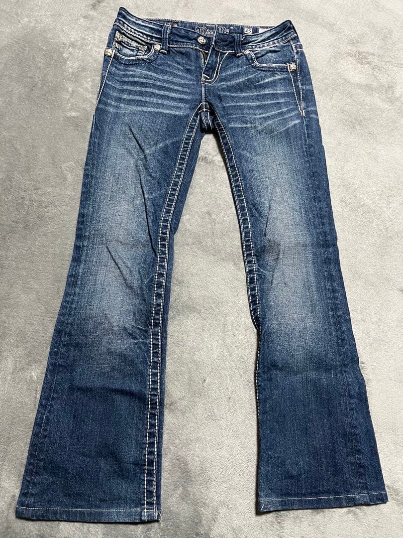 missme平成ギャル　マクブリング　y2k ローライズ フレアデニム