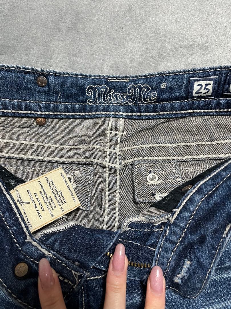 missme平成ギャル　マクブリング　y2k ローライズ フレアデニム