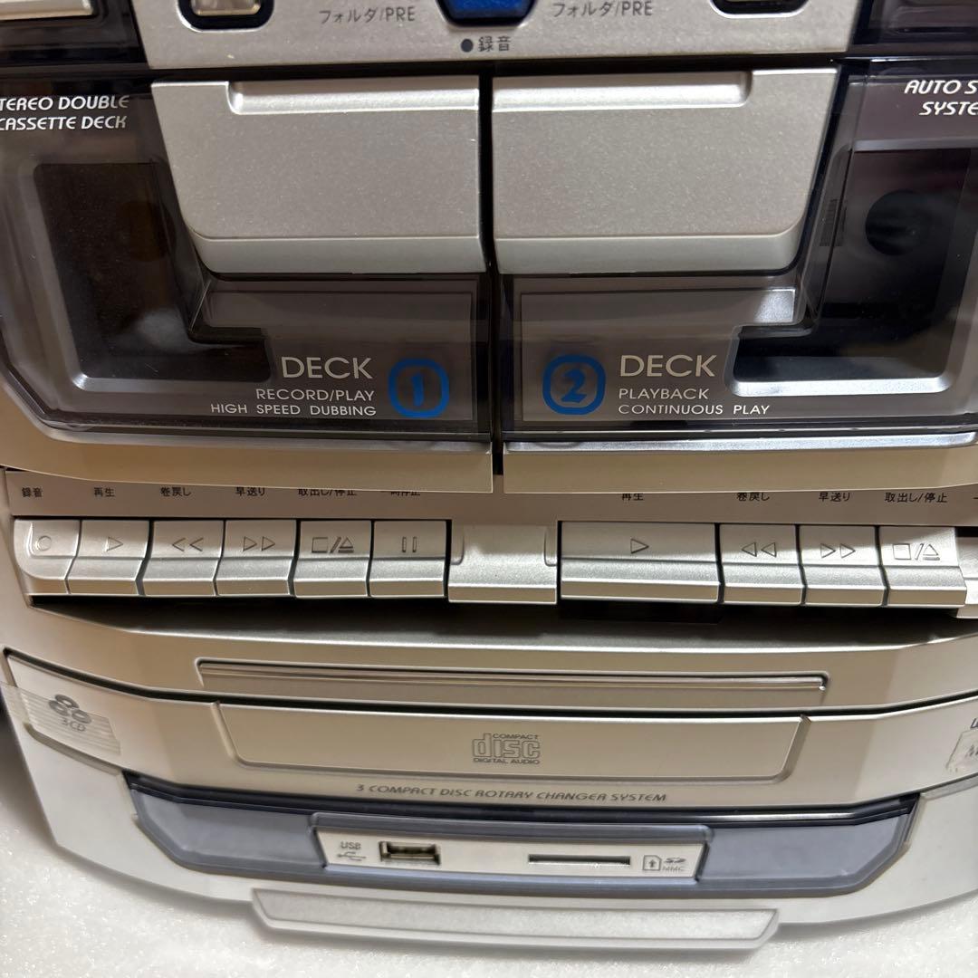 音楽センター ミニコンポ CDカセットデッキ