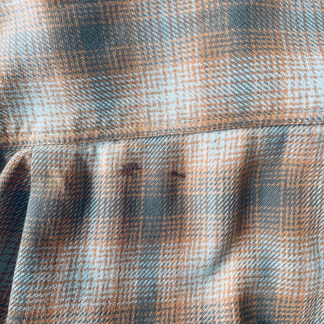 セ*イ様 【希少】パタゴニア オンブレチェックヘビーフランネルシャツ