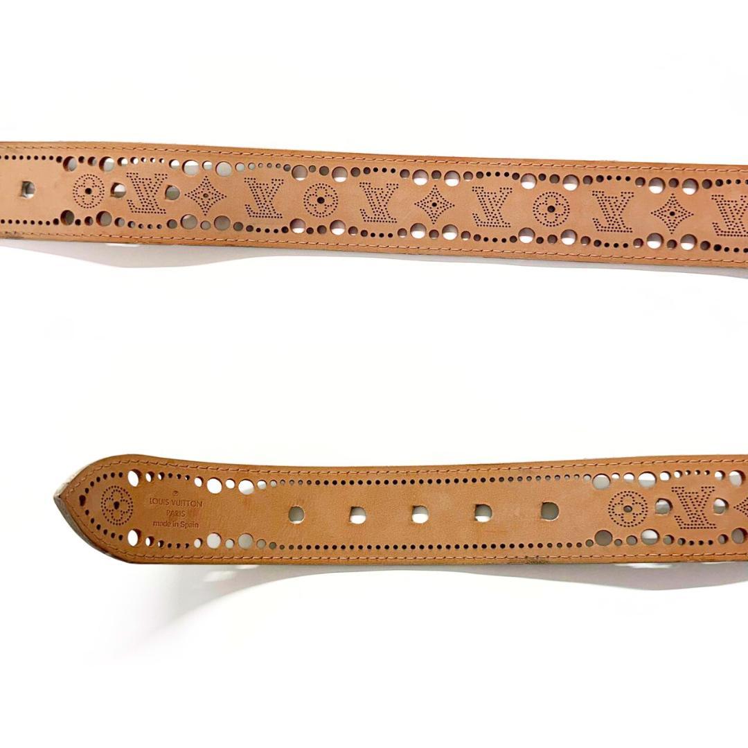 ぬ ルイヴィトン サンチュール フェニックス ベルト パンチング85/34