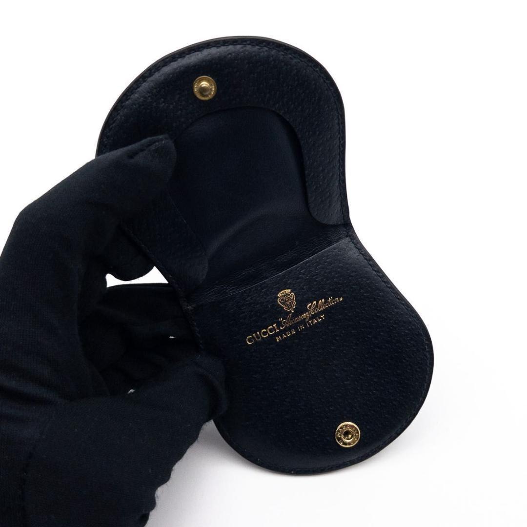 【極美品】GUCCI オールドグッチ　ケース　小銭入れ　ネイビー