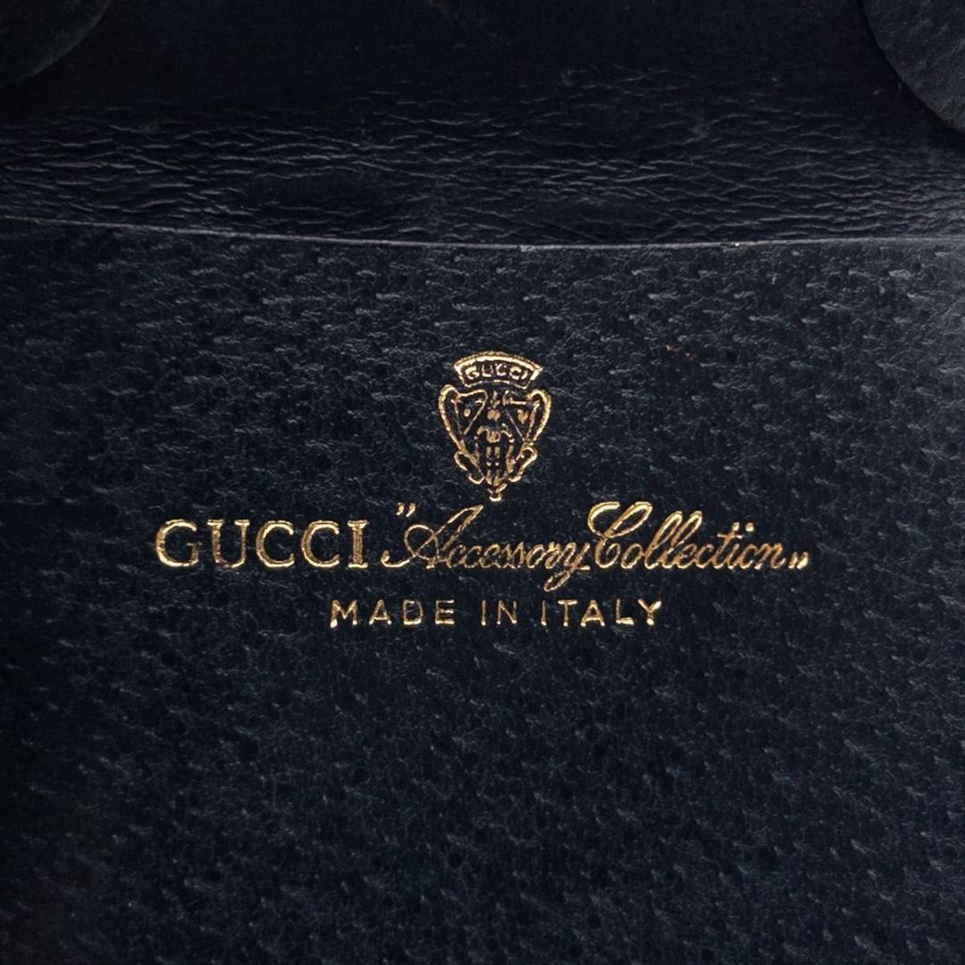 【極美品】GUCCI オールドグッチ　ケース　小銭入れ　ネイビー