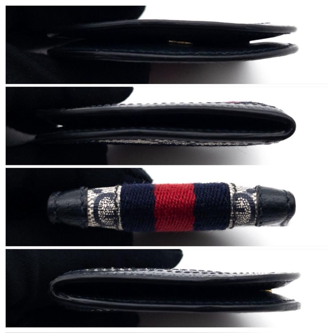 【極美品】GUCCI オールドグッチ　ケース　小銭入れ　ネイビー