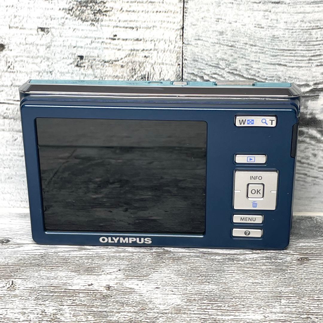 【極美品】オリンパス FE-4030 ライトブルー バッテリー 充電器付き