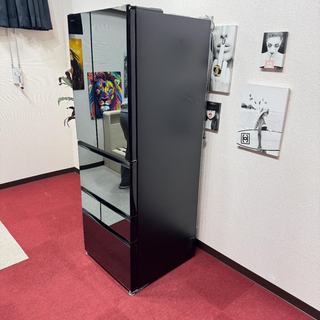 東京23区送料無料　美品東芝ミラーレス6ドア冷蔵庫　2019年製508L