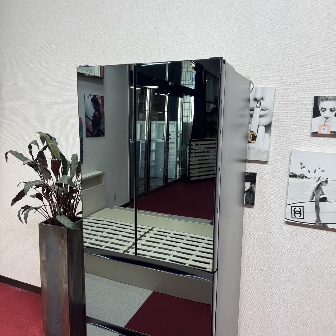 東京23区送料無料　美品東芝ミラーレス6ドア冷蔵庫　2019年製508L