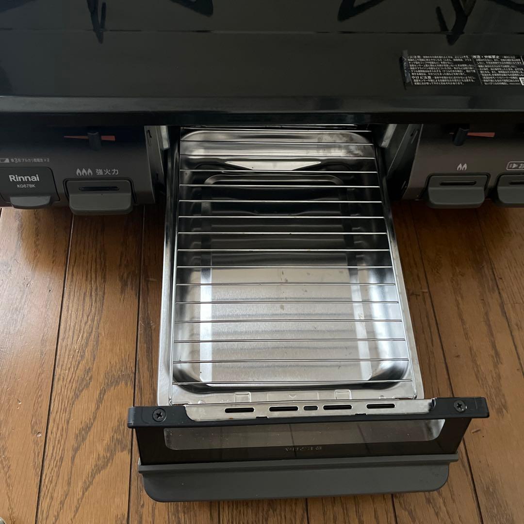 Rinnai 2バーナー ガスコンロ 黒色