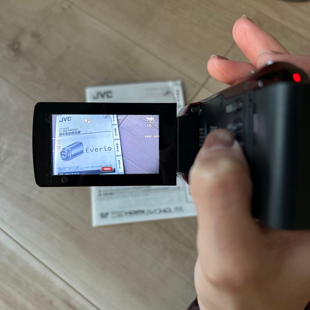 ビデオカメラ JVC Everio GZ-HM450-R