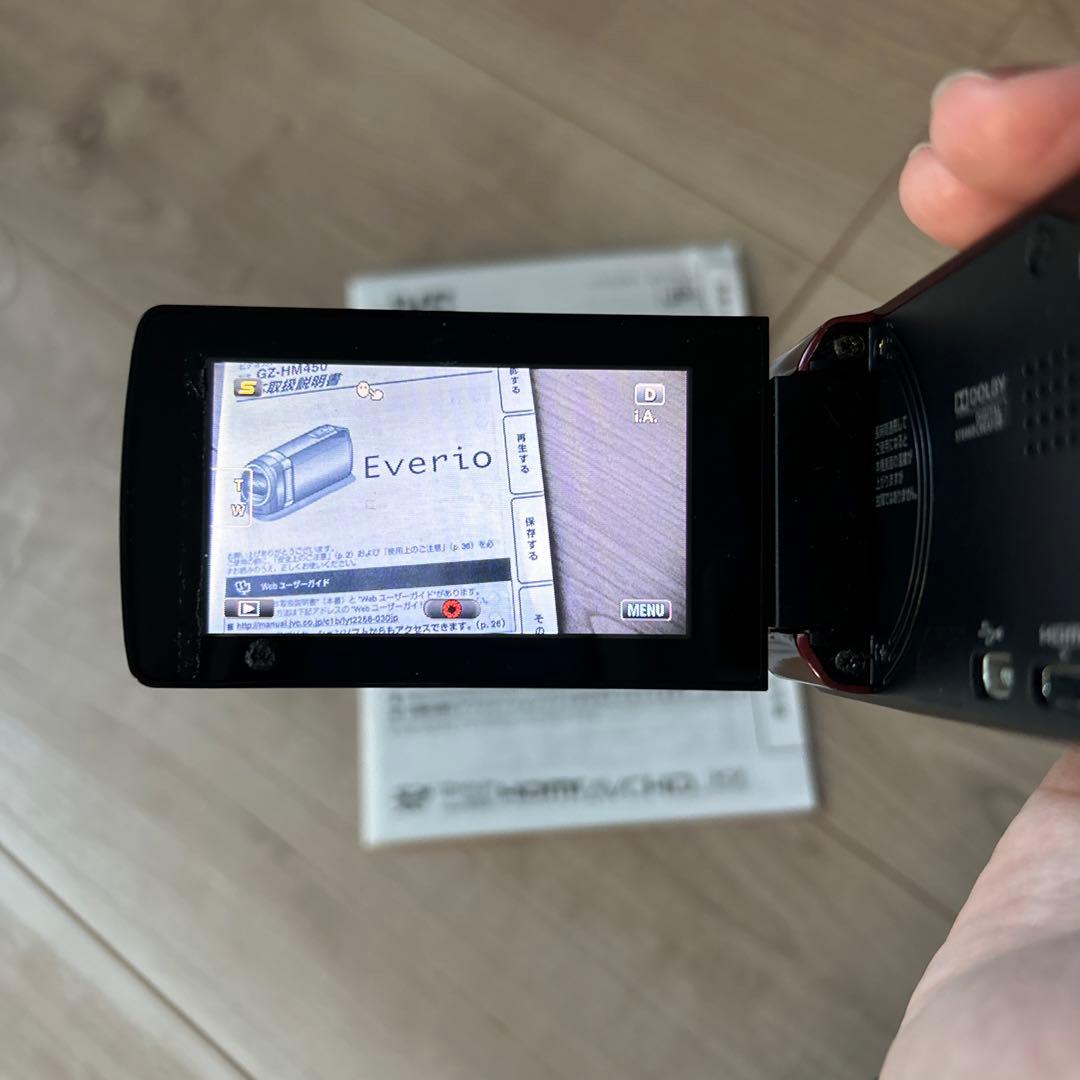 ビデオカメラ JVC Everio GZ-HM450-R