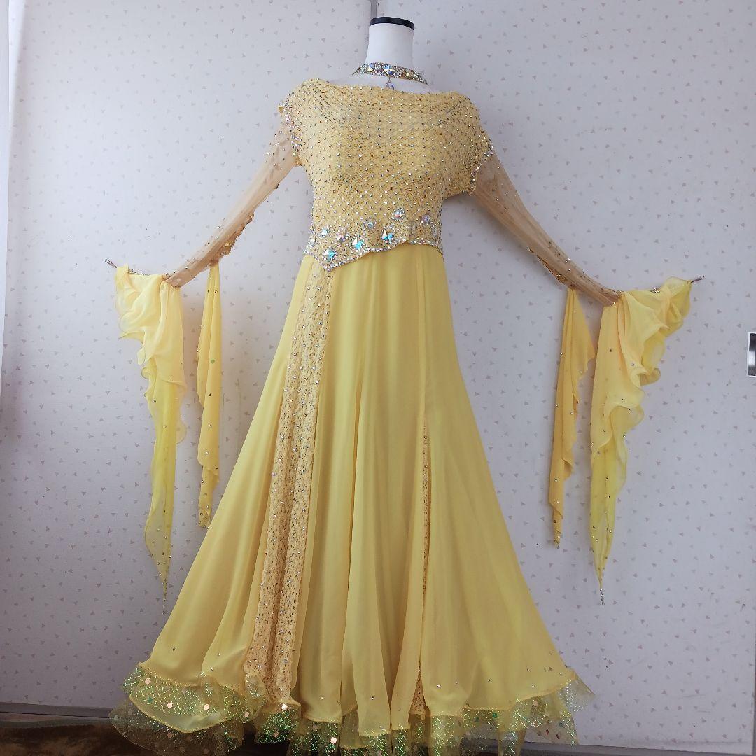 社交ダンス用イエロードレス