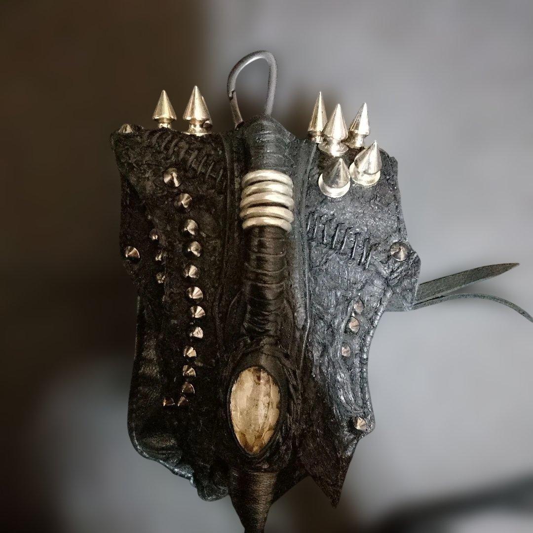 KMRii 鋲スタッズ レザーウエストポーチ