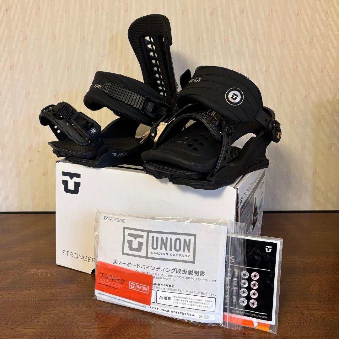 【新品未使用】UNION TRILOGY BLACK ビンディング Sサイズ