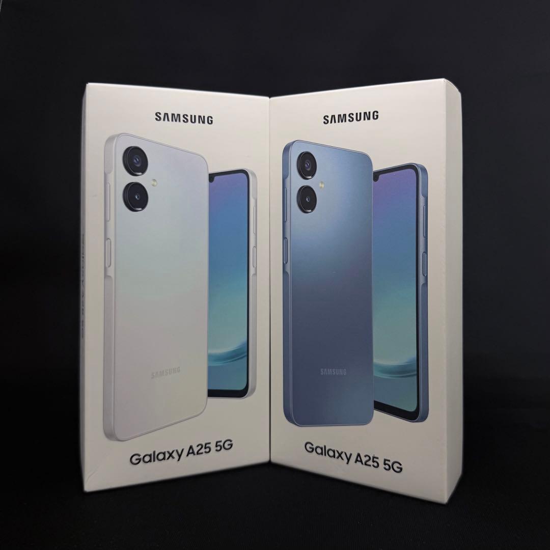 新品未開封】2台】Galaxy A25 5G】ライトプルー】ブルー】SIMフリー