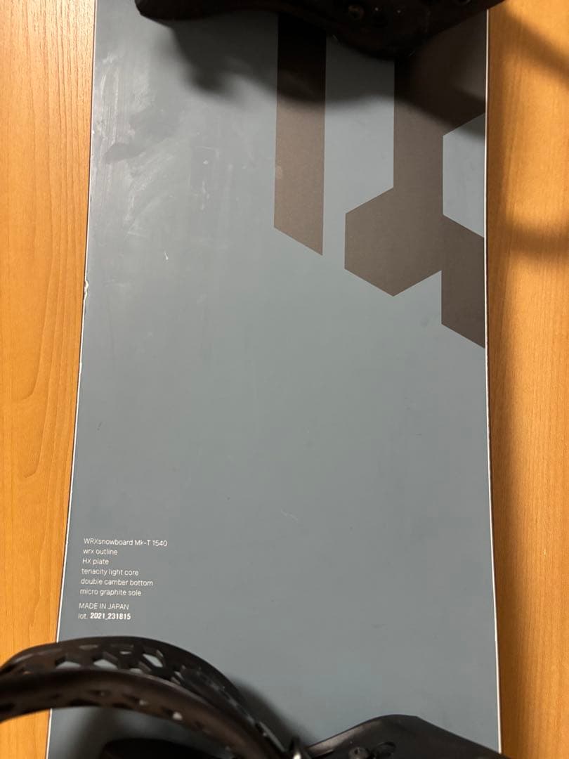 WRX MK-T 152 スノーボード グレー ビンディング付き