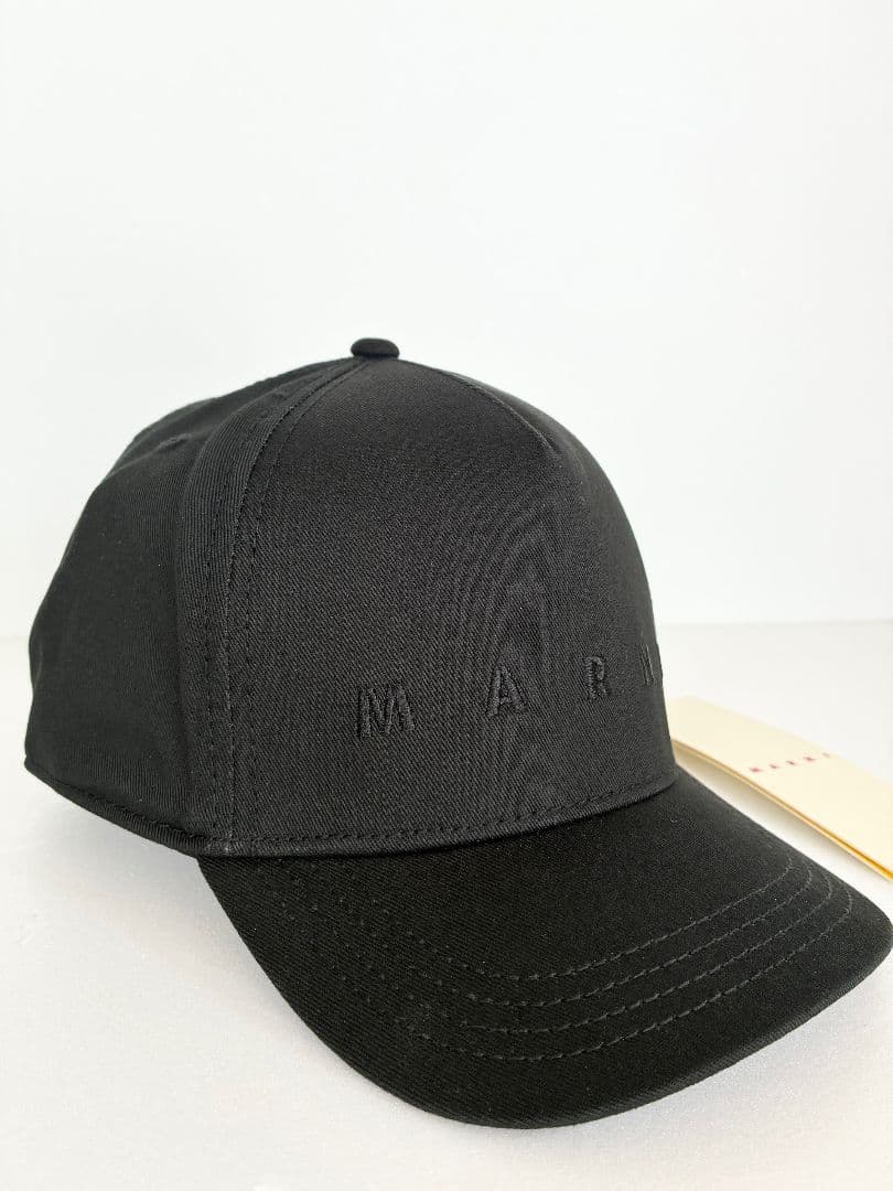 大人もOK！ Marni マルニ, ロゴ刺繍 ベースボールキャップ