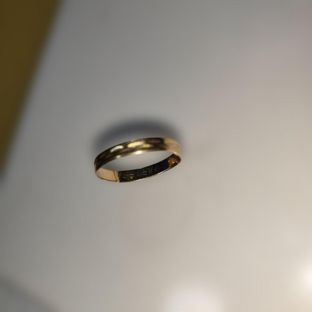 ラ*ン様 750 ゴールド シンプルリング　刻印あり