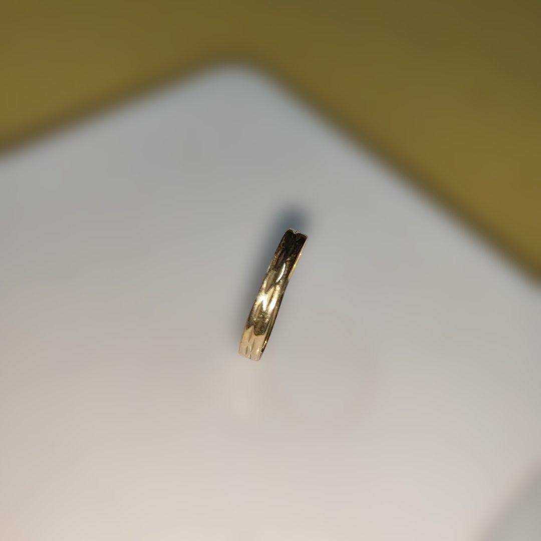 ラ*ン様 750 ゴールド シンプルリング　刻印あり